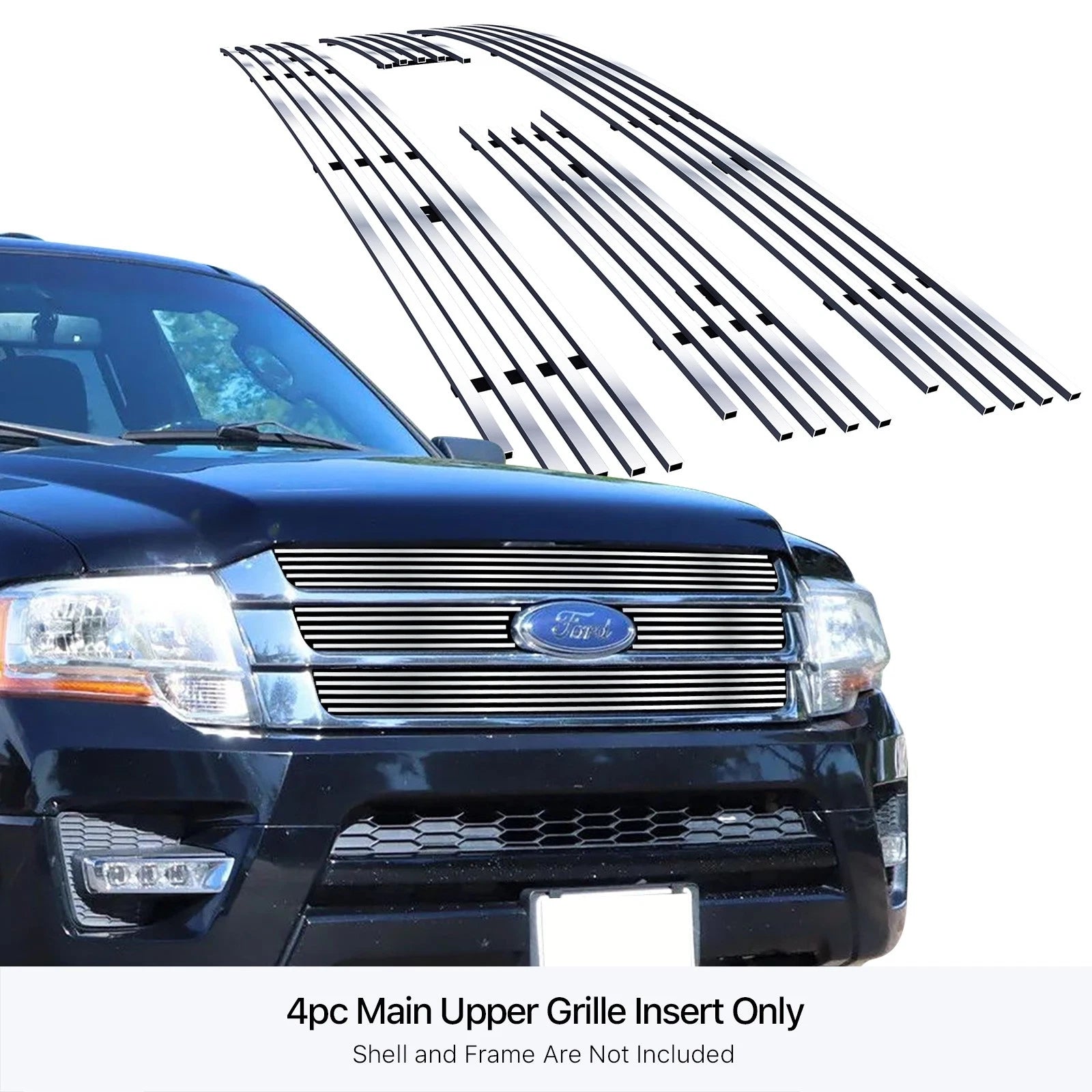 Stainless Chrome Billet Grille Insert for Ford Expedition (2015-2017)