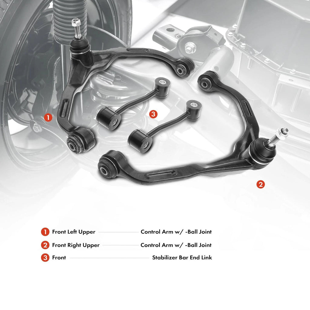 Set of 4 Front Upper Control Arm Ball Joints for Dodge Jeep