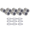 Set of 9 Engine Oil Filters for Chevrolet GMC Iso Studebaker (StdAsp)