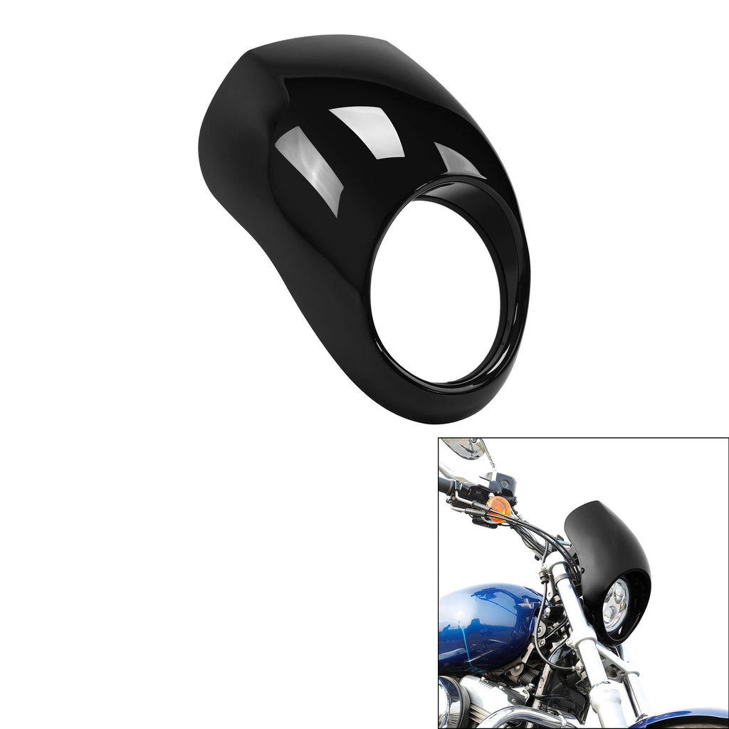 39mm Fork Headlight Fairing Cowl Mask for Harley Sportster XL Dyna (1973–Present)