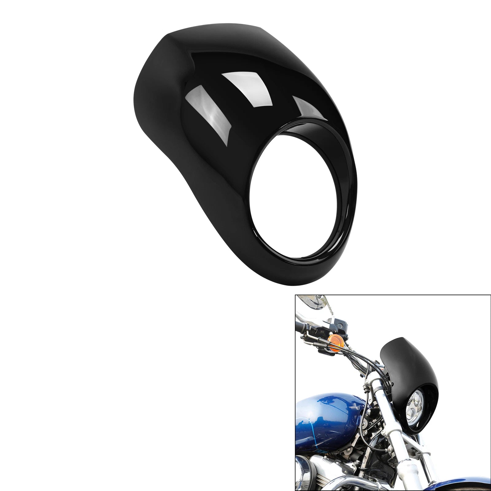 39mm Fork Headlight Fairing Cowl Mask for Harley Sportster XL Dyna (1973–Present)