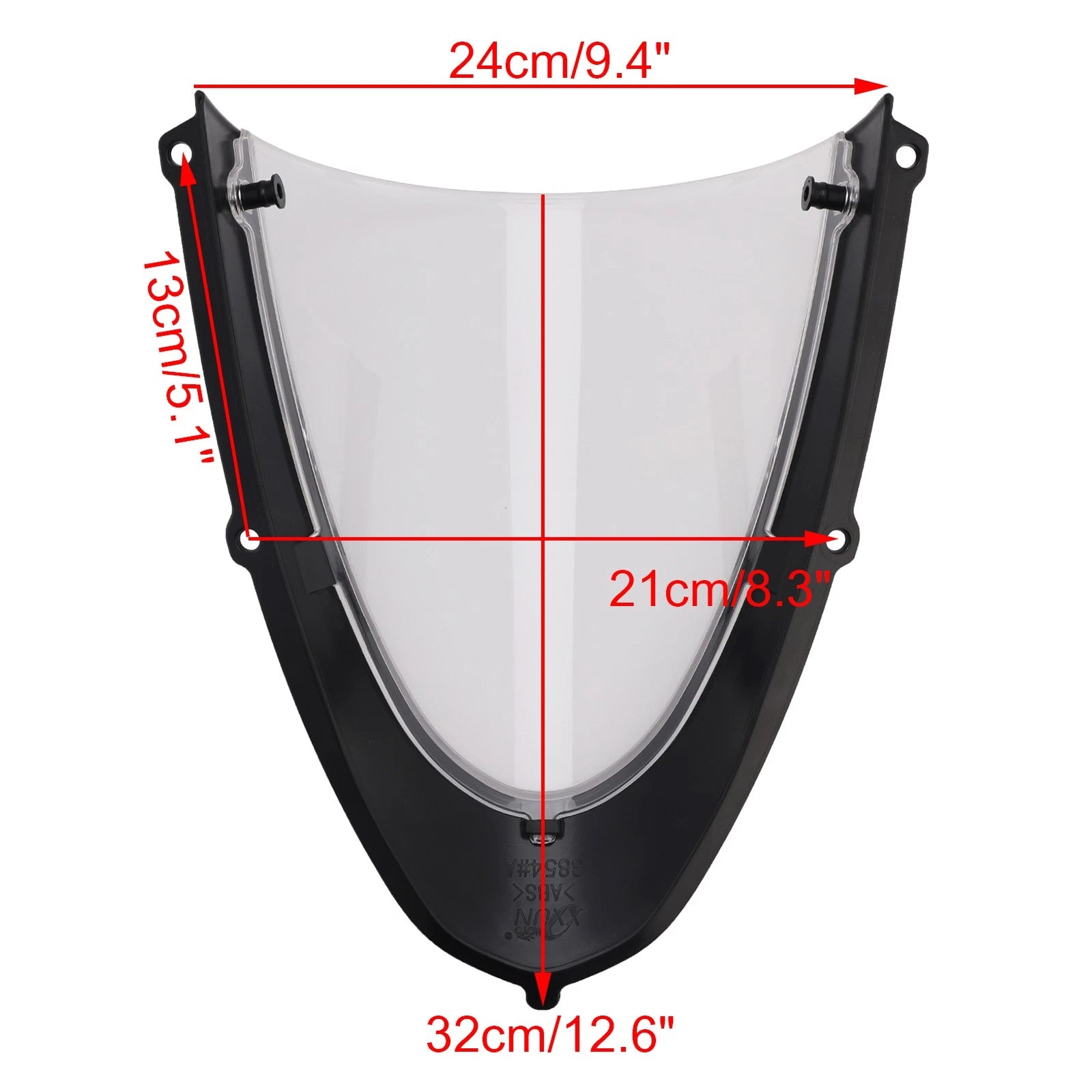 Headlight Fairing Windshield for Aprilia RS 660 (2020–2024) Matt Black/Clear