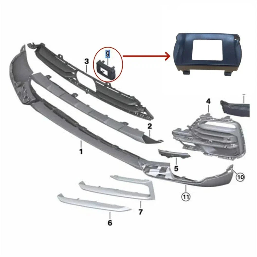 Cruise Control Distance Sensor Cover for BMW G05/G06 (2019-2023)