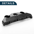 Left Front Bumper Retainer Bracket for Nissan Versa (2020–2022) ABS Black