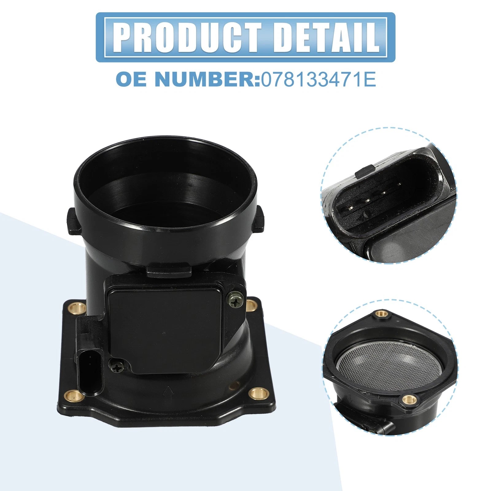 Mass Air Flow Sensor MAF for Volkswagen Passat (No.078133471E)