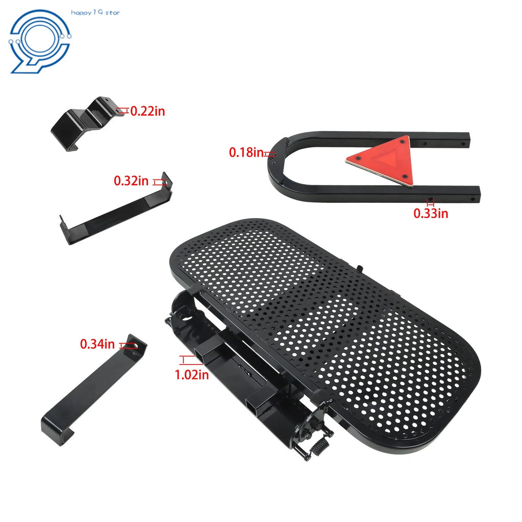 Rear Seat Bag Rack for EZGO Club Car Yamaha Golf Cart (Foldable)