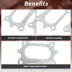 2 Pcs Exhaust Manifold Header Gasket for Honda Odyssey (2008–2020) No. 18115R70A01
