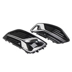 2X Front Fog Light Grille Cover Chrome Trim for Audi A6 S6 C8 (2019–2023)