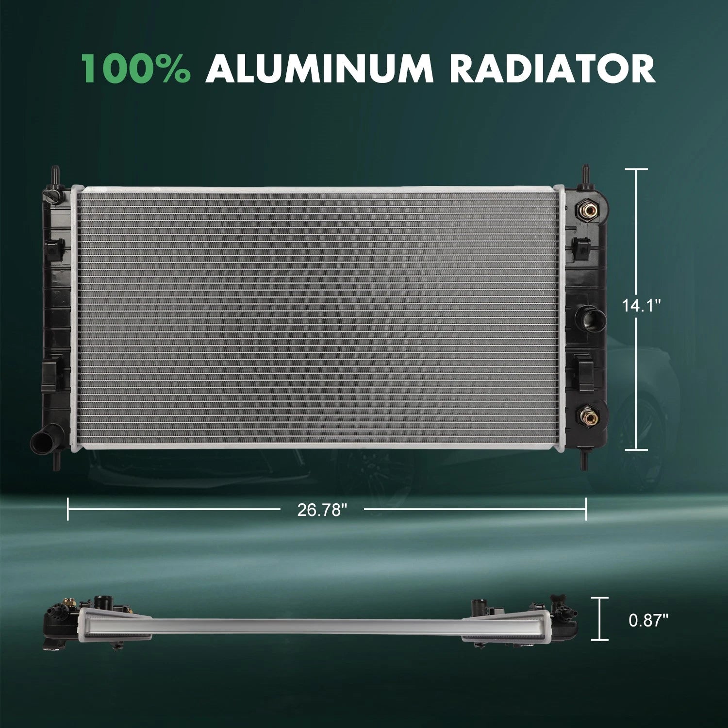 Radiator for Pontiac G6, Chevrolet Malibu (2006–2012)