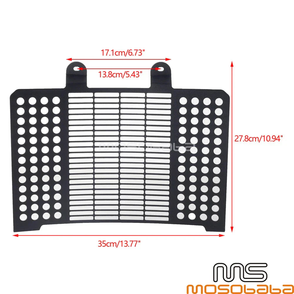 Black Lower Radiator Grill Guard Cover for Harley Sportster S (2021-2023)