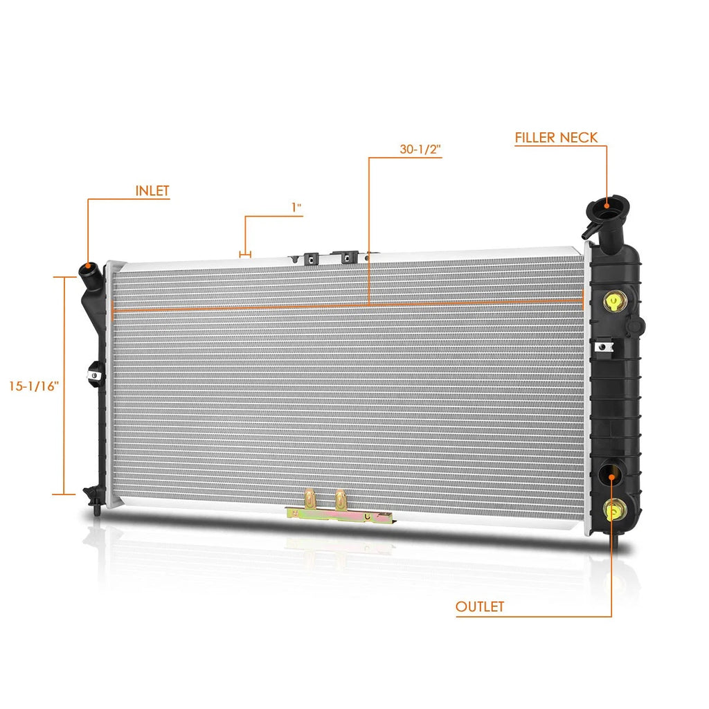OE Aluminum Radiator DPI-1890 for Pontiac Grand Prix/Buick Regal (1997–2003)