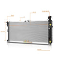 OE Aluminum Radiator DPI-1890 for Pontiac Grand Prix/Buick Regal (1997–2003)