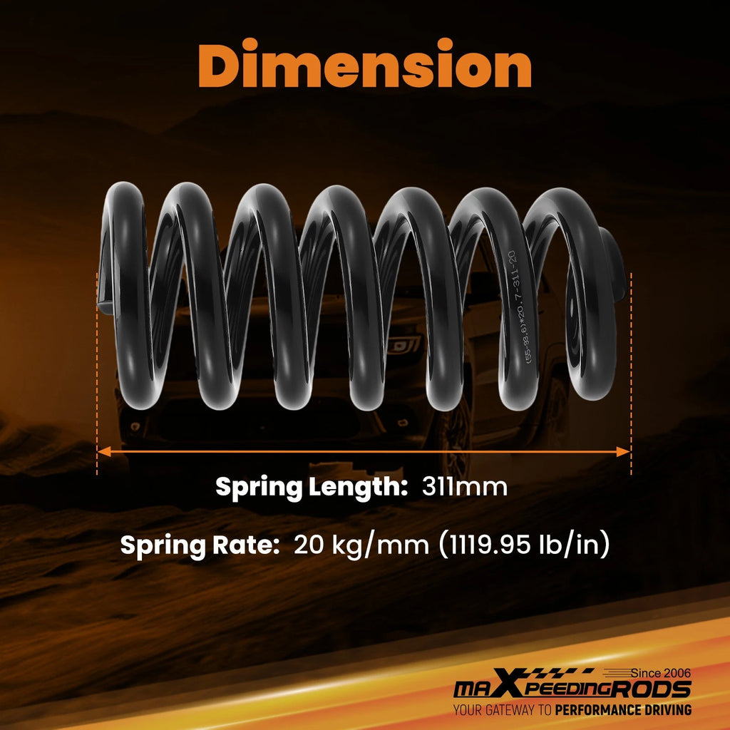 2" Front 4" Rear Lowering Coil Spring Kit for GMC C1500 Pickup (1973–1987)
