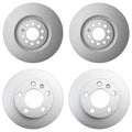 Hella Brake Rotors Kit Front 312mm Rear 230mm for Audi TT (2000–2006)