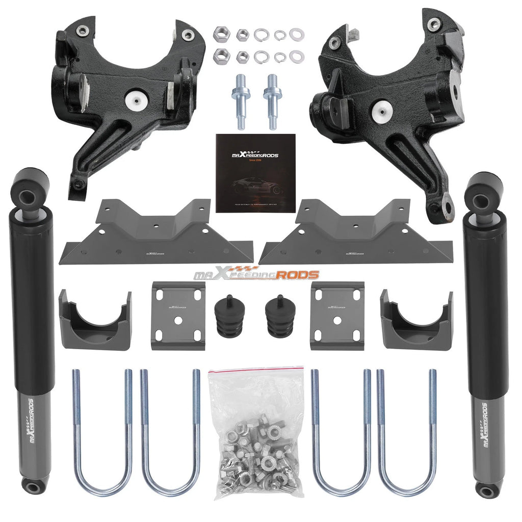 3" Front 6" Rear Suspension Drop Kit for Chevy GMC C10 C1500 (1973–1987)