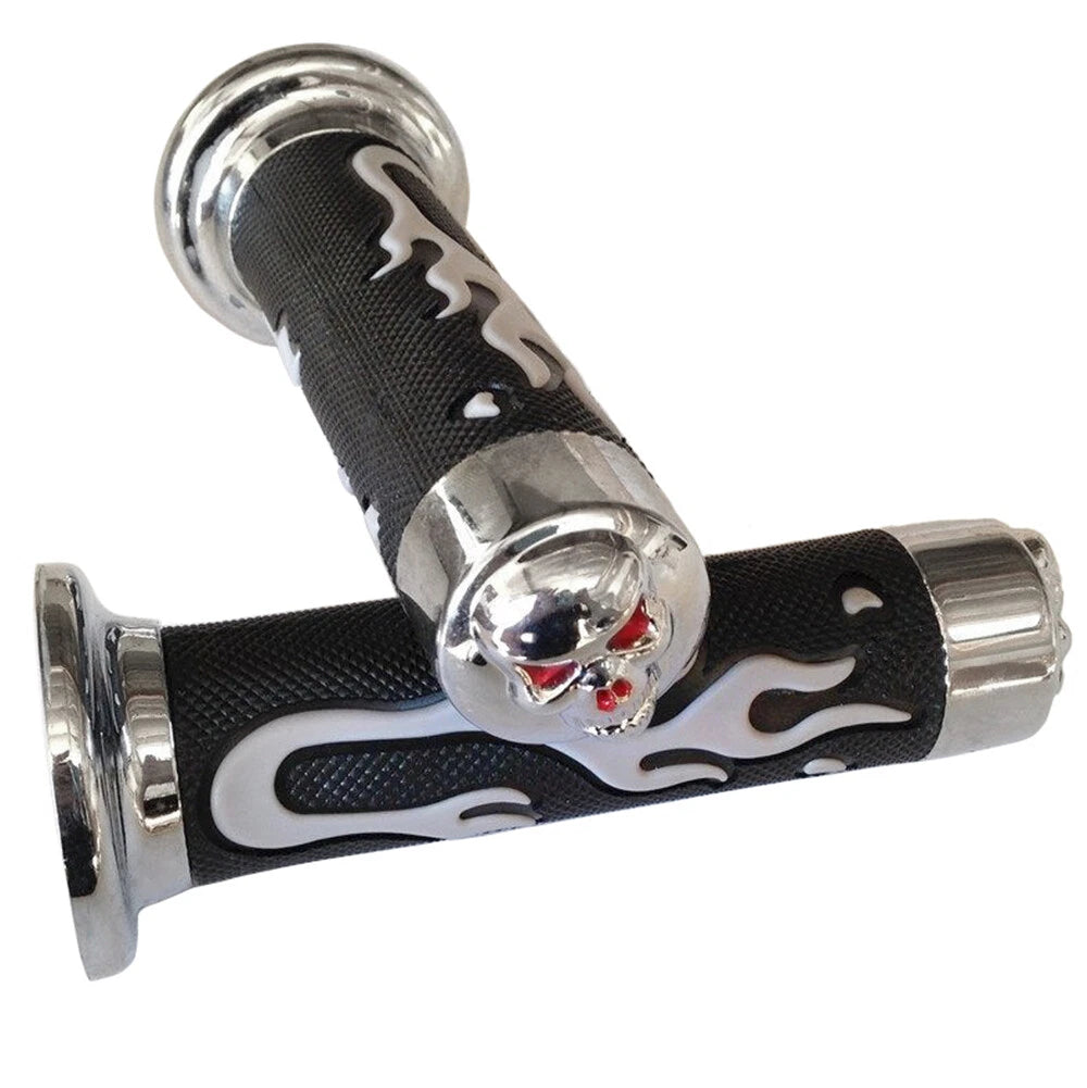 7/8" Gray Flame Hand Grips for Honda CB VTR Hornet