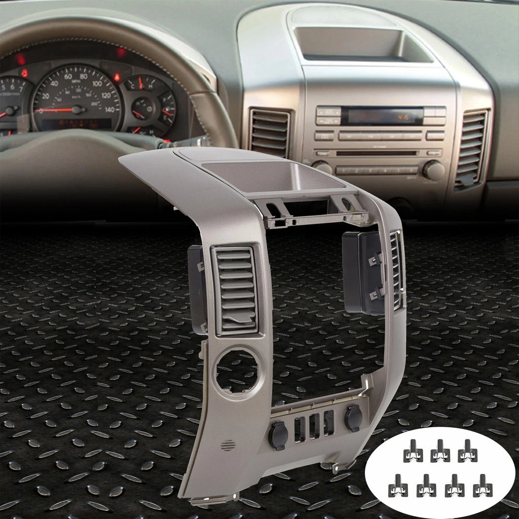 Instrument Panel Lid Dash Radio Bezel for Nissan Titan Armada (2004–2006)