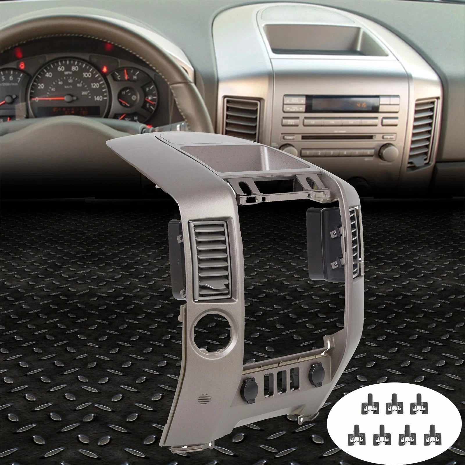 Instrument Panel Lid Dash Radio Bezel for Nissan Titan Armada (2004–2006)