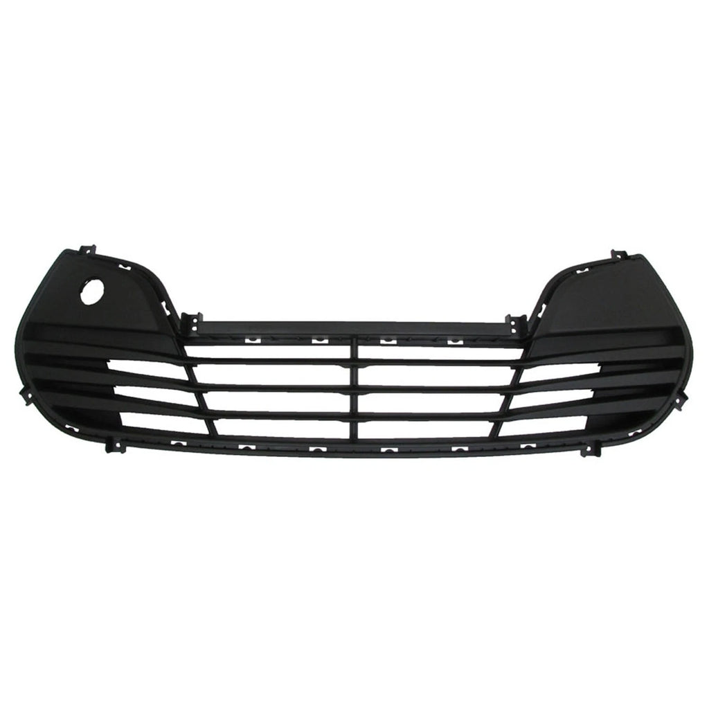 Replacement Black Plastic Front Bumper Cover Grille w/o Chrome Surround Type
