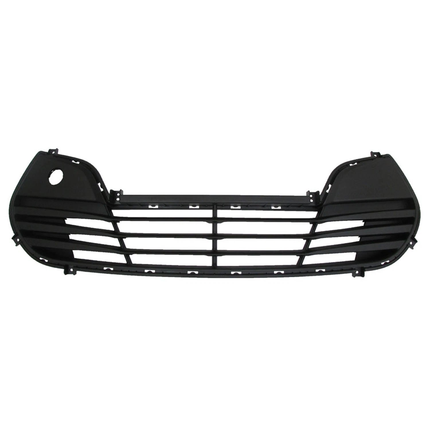 Replacement Black Plastic Front Bumper Cover Grille w/o Chrome Surround Type