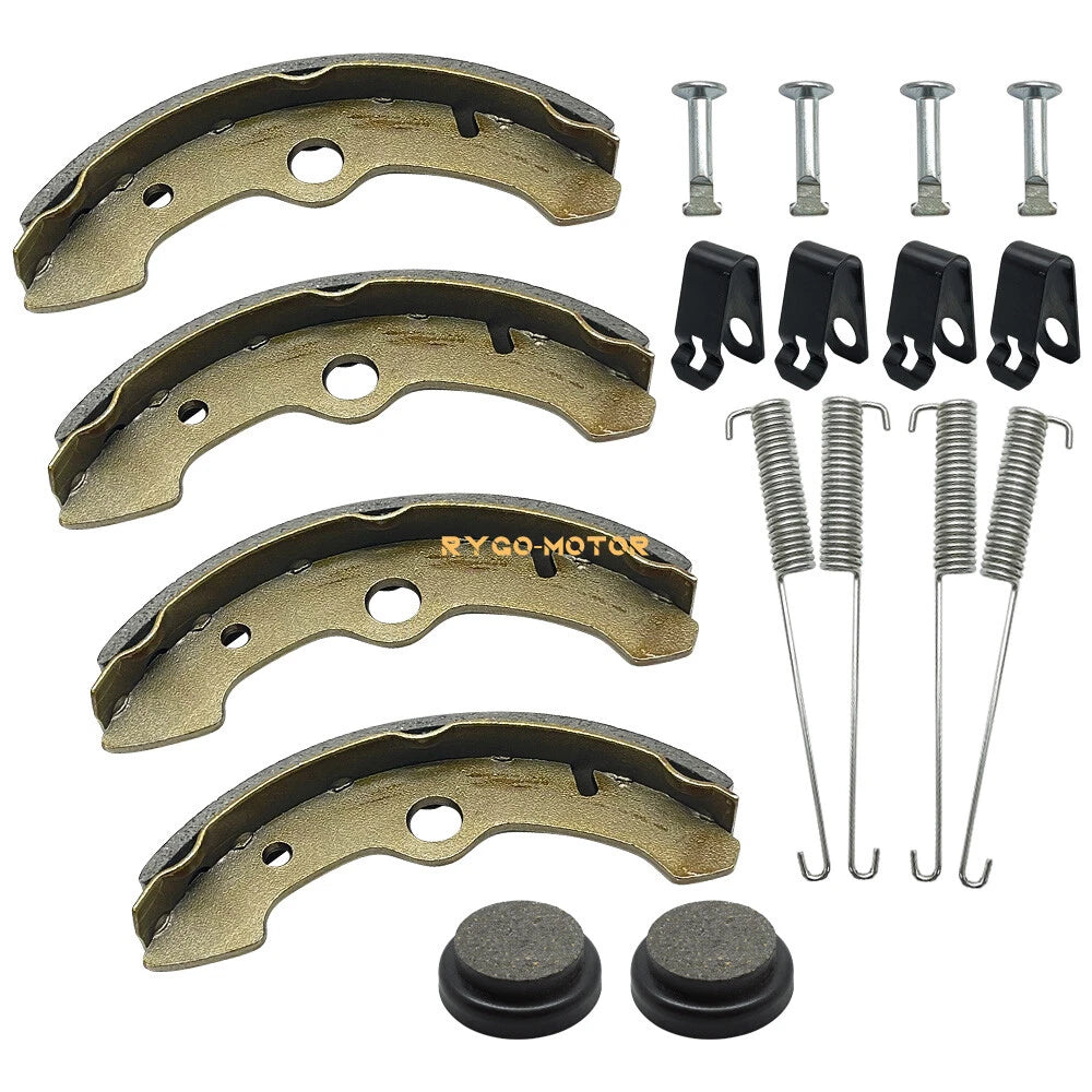 Front Brake Shoes & Rear Brake Pads for Yamaha YFM350FW Big Bear 350 (1987–1995)