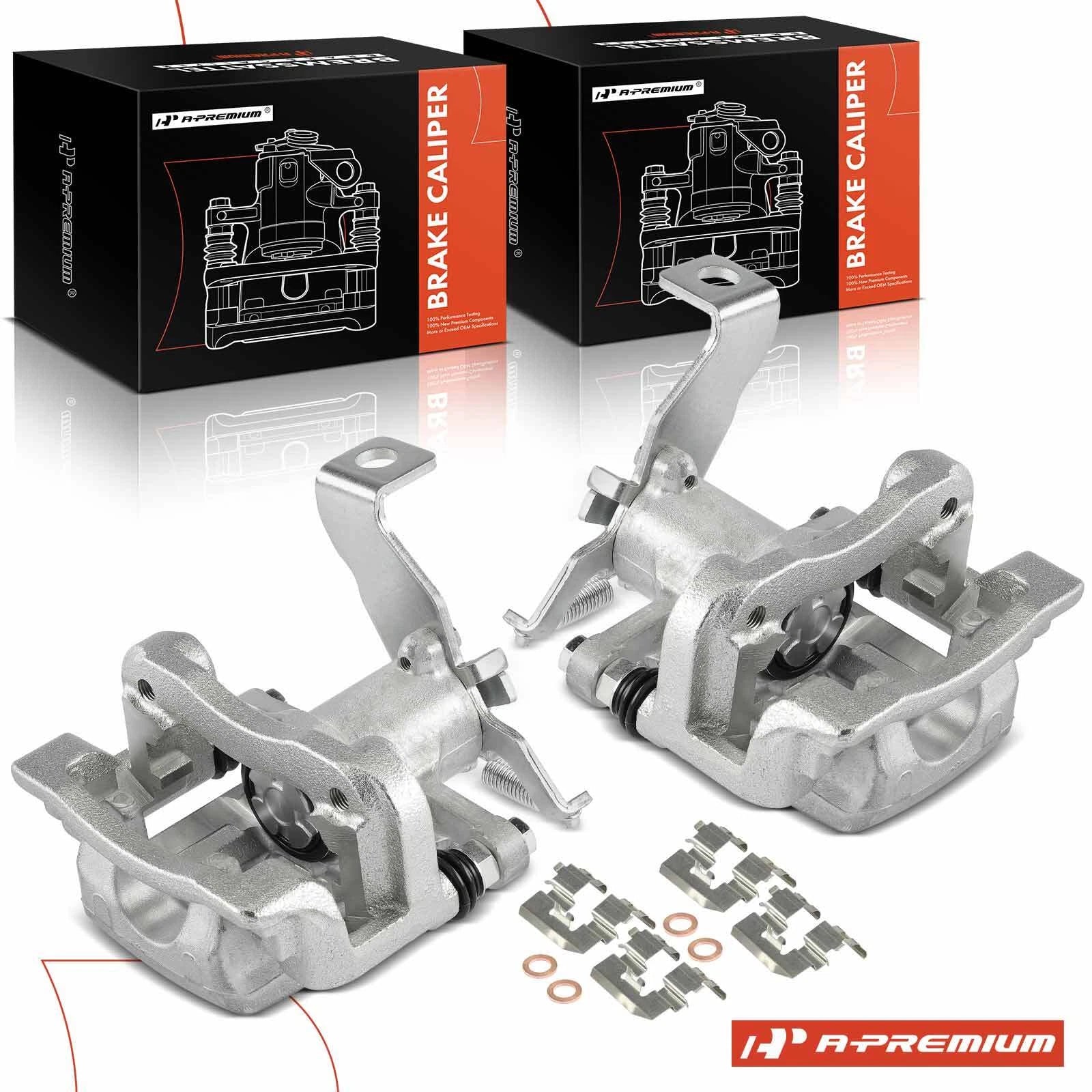 Pair Rear Brake Calipers for Kia Niro, Hyundai Elantra, Ioniq (2017–2023)