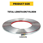 Chrome Trim Molding Strip for Car Door Window Bumper Protector (0.47")