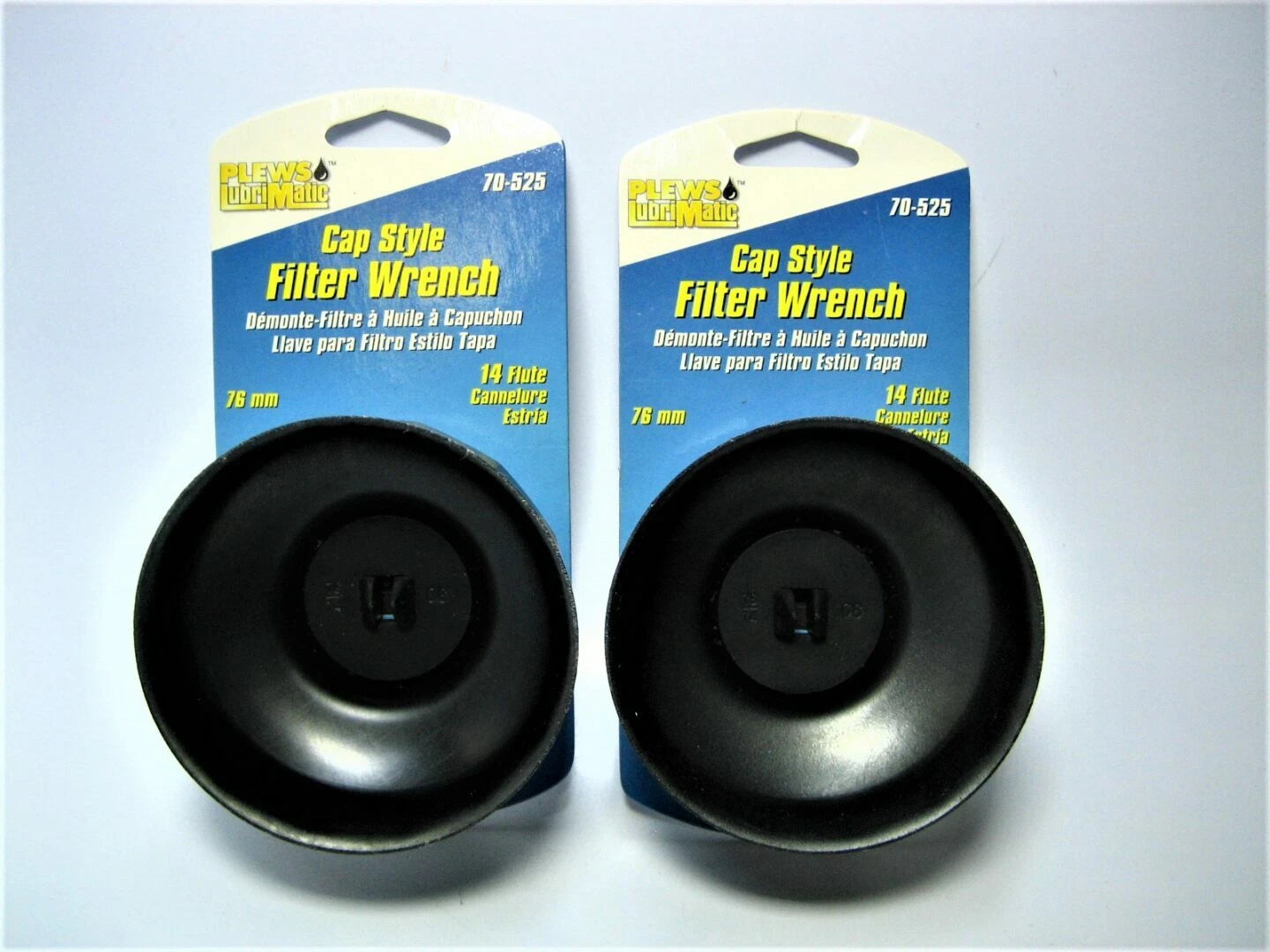 2X 76mm Filter Caps for Plews LubriMatic 70-525 (Fits 3/8" Square Wrench)