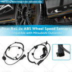 2X ABS Wheel Speed Sensor for Mitsubishi Outlander (2007–2017)