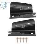 Set of 2 Black Steel Bow Brackets for Jeep Wrangler (2013–2017)