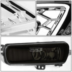 Chrome Bezel LED DRL Turn Signal Fog Light Lamps for Ford Focus (2015–2018)