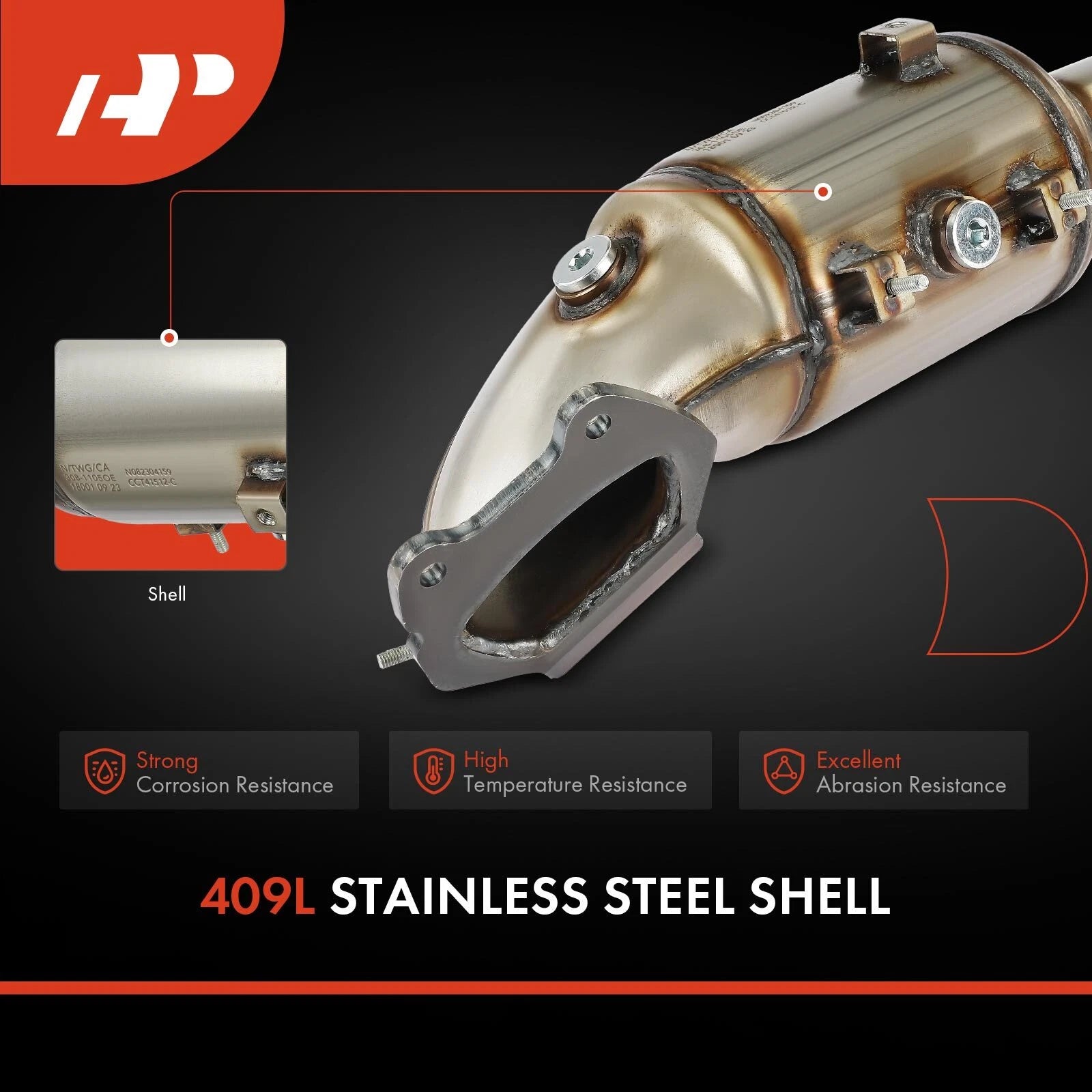 Right Catalytic Converter for Jeep Wrangler (2012-2018)