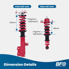 Coilover Suspension Kit for Scion tC Coupe (2005-2010)