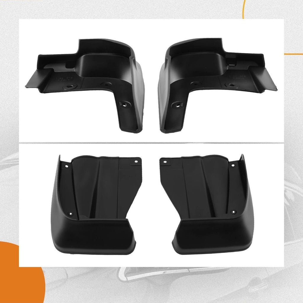 Mud Flaps for Honda Odyssey (2009–2013) Complete Black Protection Kit
