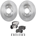 Front Brake Disc Rotors and Pads Kit for Mazda 6 (2003–2005)