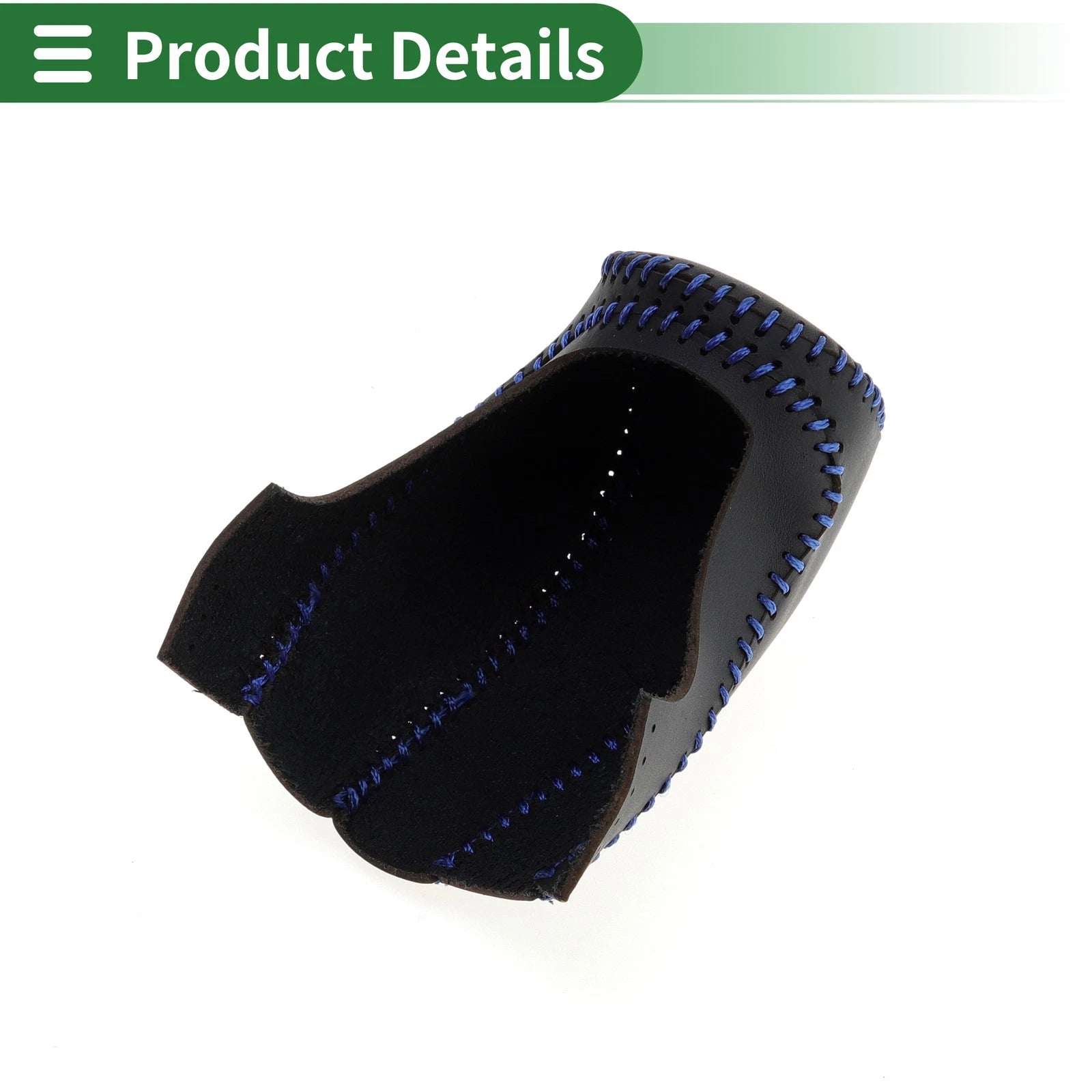 Gear Shift Knob Cover for Mazda CX-30 (2020–2022) Black Blue Faux Leather