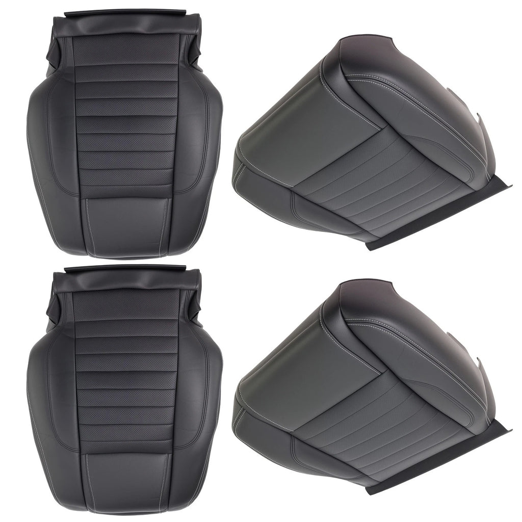 Front Black Leather Seat Cover for Ford Mustang GT (2010–2014)
