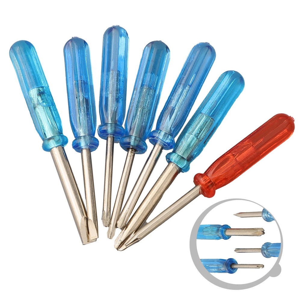 Set of 7 Small Star Slotted Screwdrivers for Precision Repairs