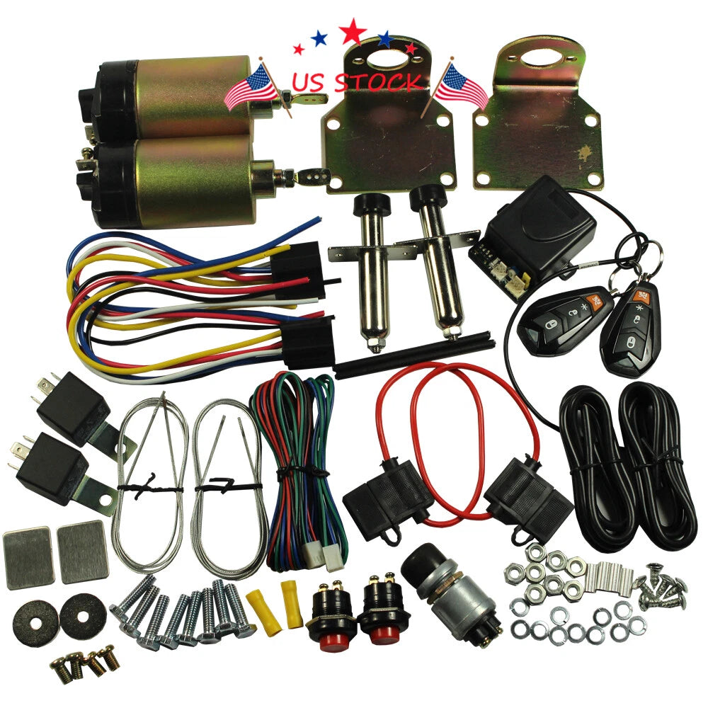Shaved Handle Door Popper Kit for 2-Door Vehicles (85 lb, Remote)