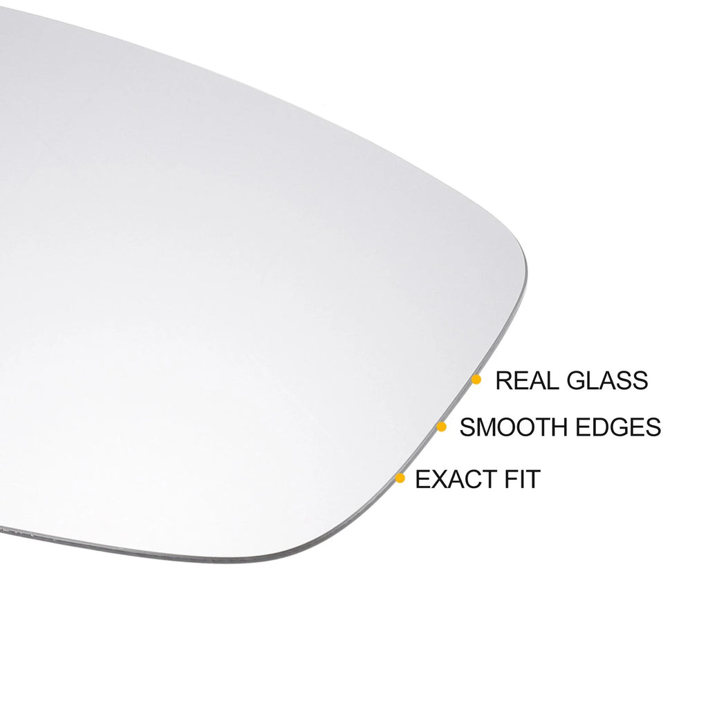 Right Side Heated White Mirror Glass for Volkswagen Beetle, Jetta 