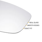 Right Side Heated White Mirror Glass for Volkswagen Beetle, Jetta 
