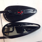 Black Skull Zombie Side Racing Mirrors for Harley Electra Glide Special (2017–2023)