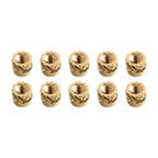 Set of 10 Solid Fixing Threaded Brass Insert Nuts for 3D Printing
