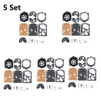 Set of 5 Carburetor Repair Kits for Walbro WB, WB-24, WB-25, WB-32, WB-33