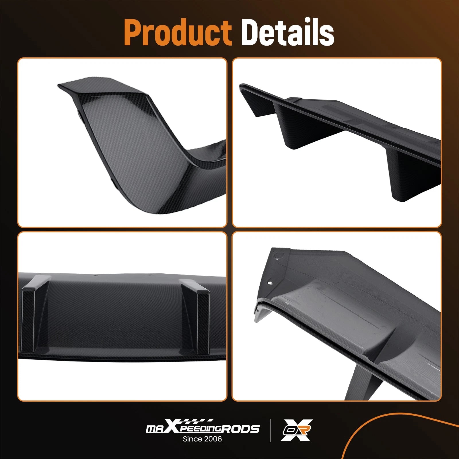 Carbon Look Rear Diffuser Lip for BMW 5 Series F10 (2011-2016)
