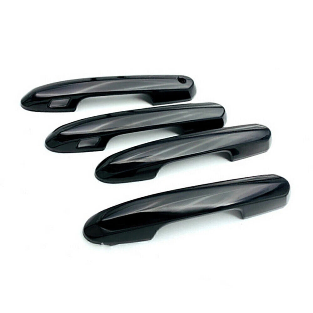 Set of 4 Black Car Door Side Handle Covers for Toyota RAV4 (2019–2020)
