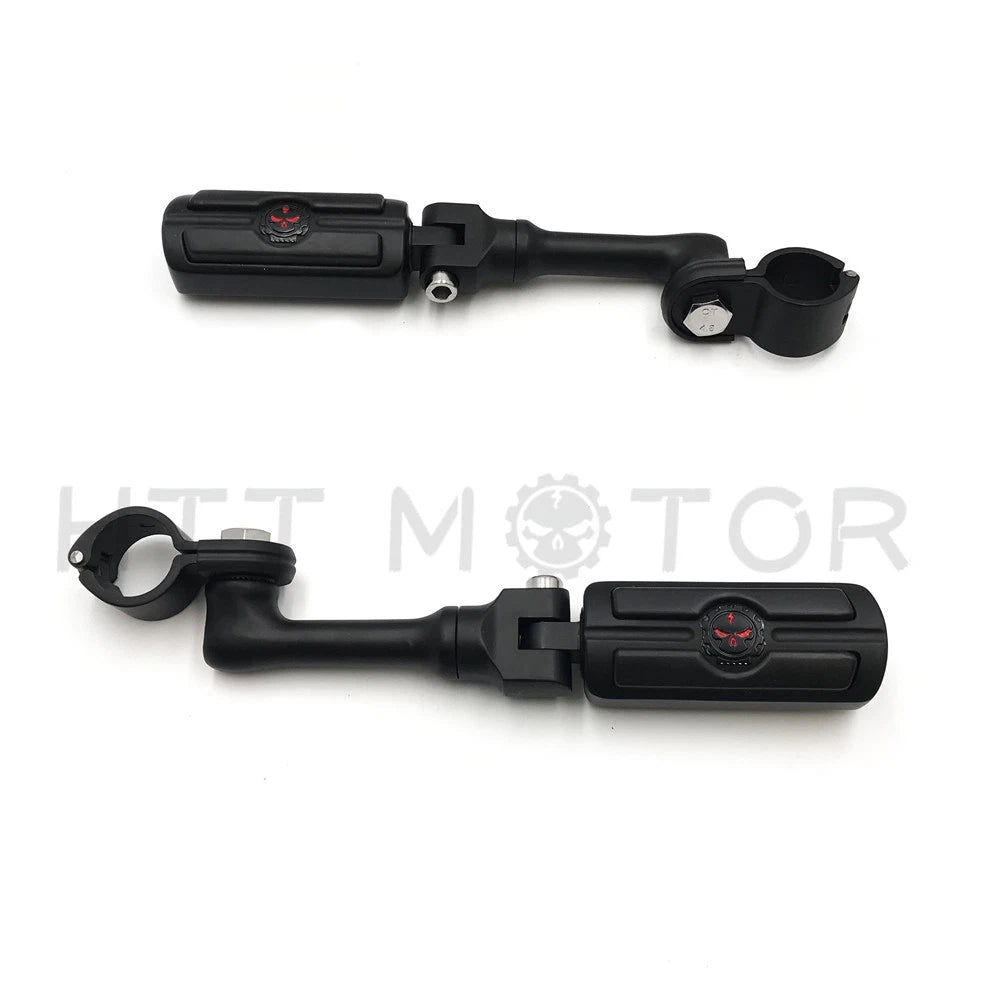 1" Black Skull FootPeg for Honda GoldWing VTX1300 Shadow Valkyrie