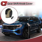 Gear Shift Knob Cover for Volkswagen Taos (2022–2023) Beige Black