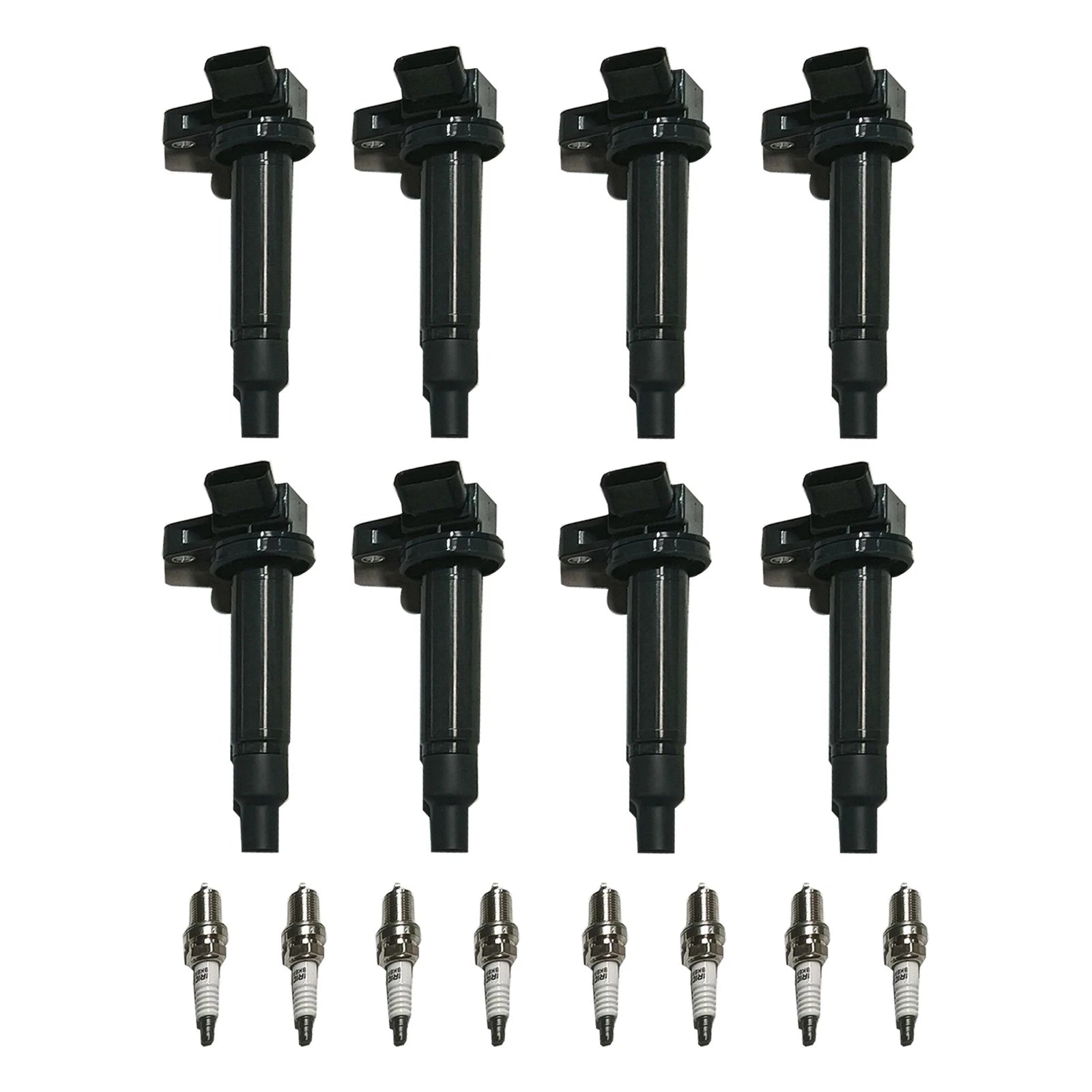 Set of 8 Ignition Coils & Spark Plugs for Toyota Tundra Sequoia (2000–2006)