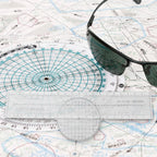 Sliding Ruler for Azimuth Calculations (Professional Aviation Tool)